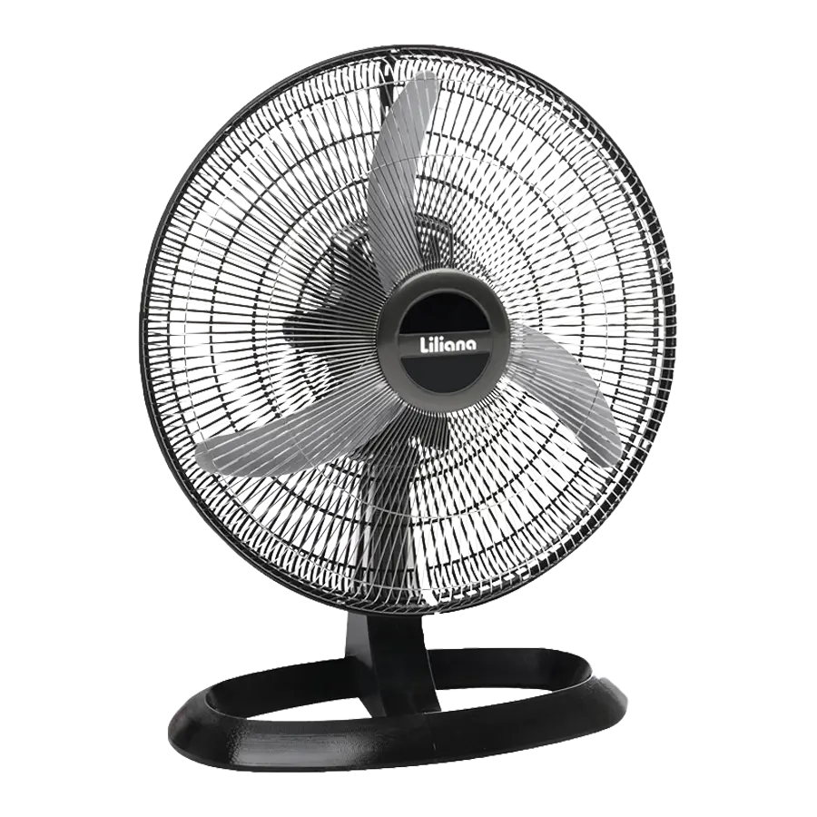 Black and Silver Table Fan for Cooling