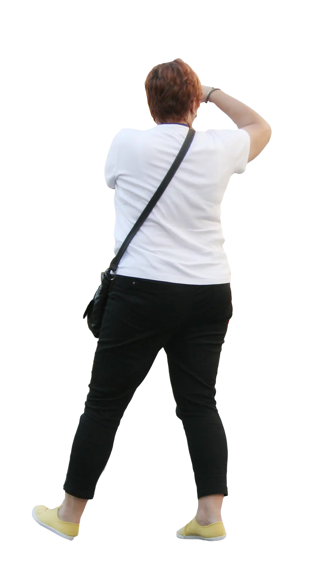 Person Standing with Back Facing