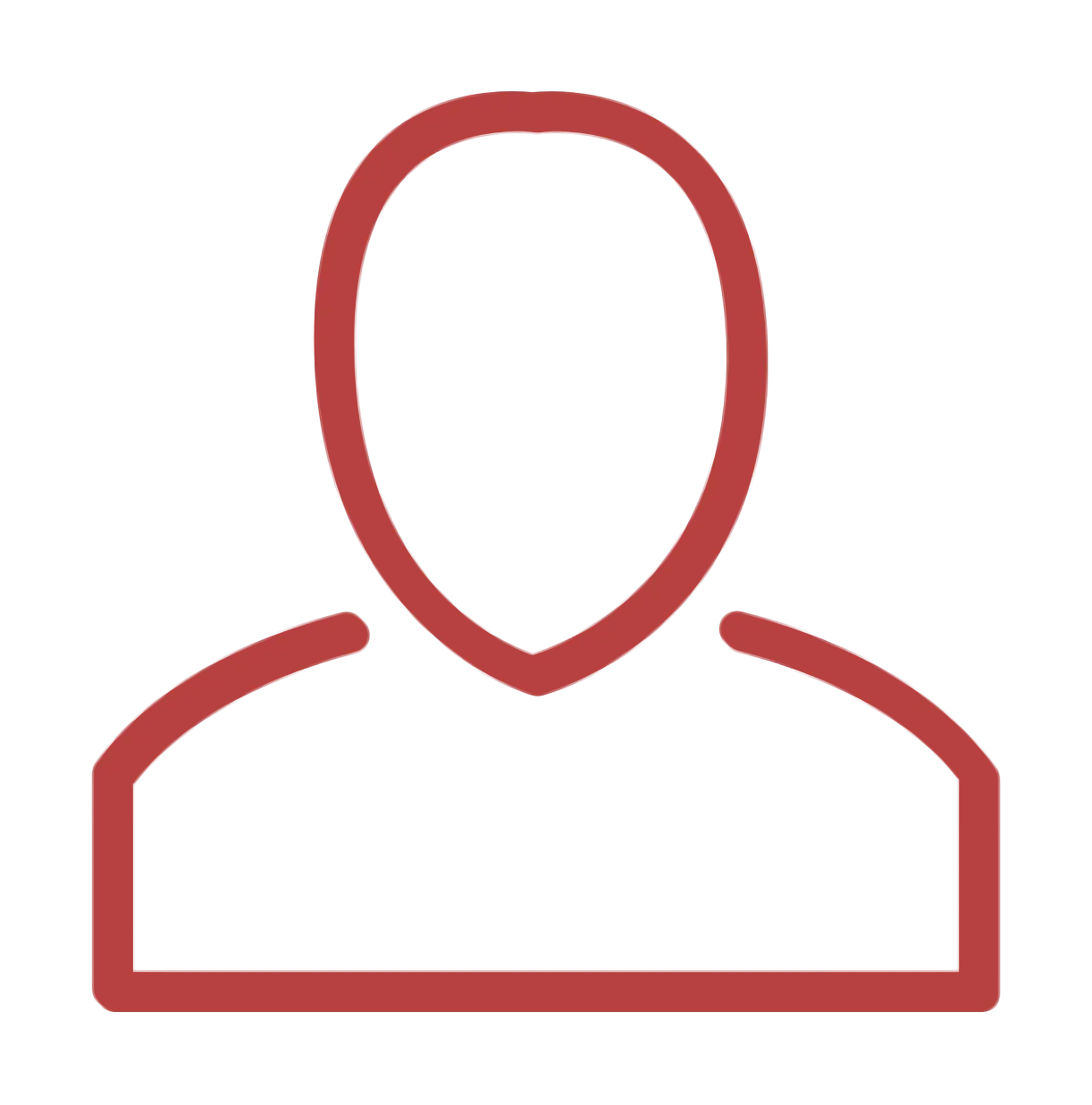 Red Human Profile Icon
