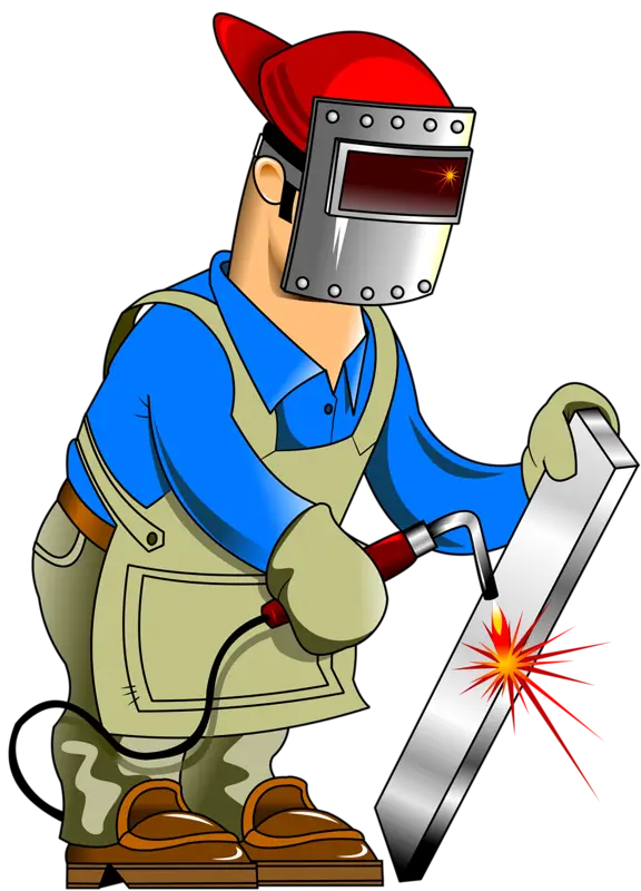 Welder Working with Metal