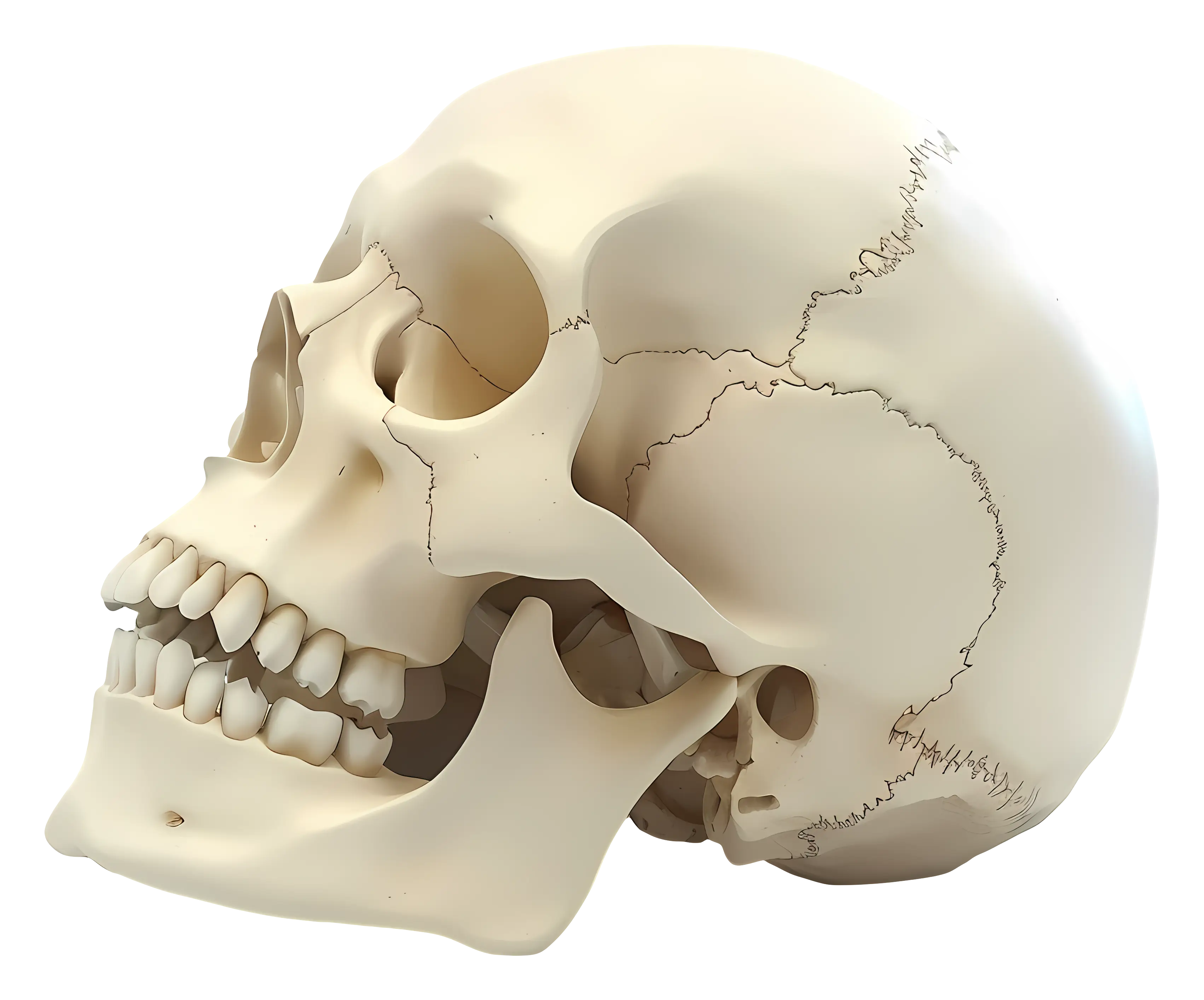 Realistic Human Skull Model
