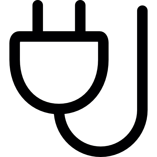 Minimalist Electrical Plug Icon