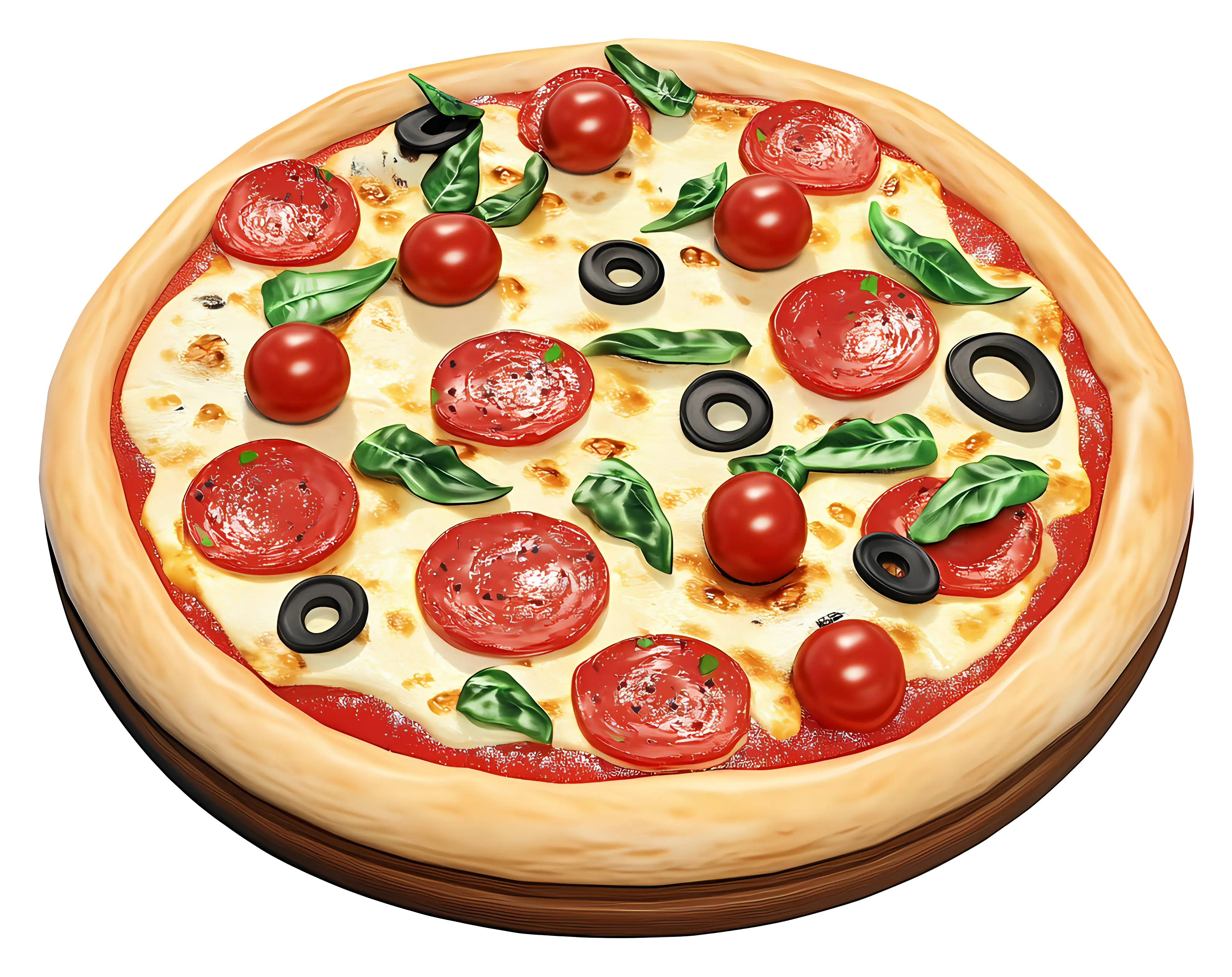 Delicious Pizza with Toppings