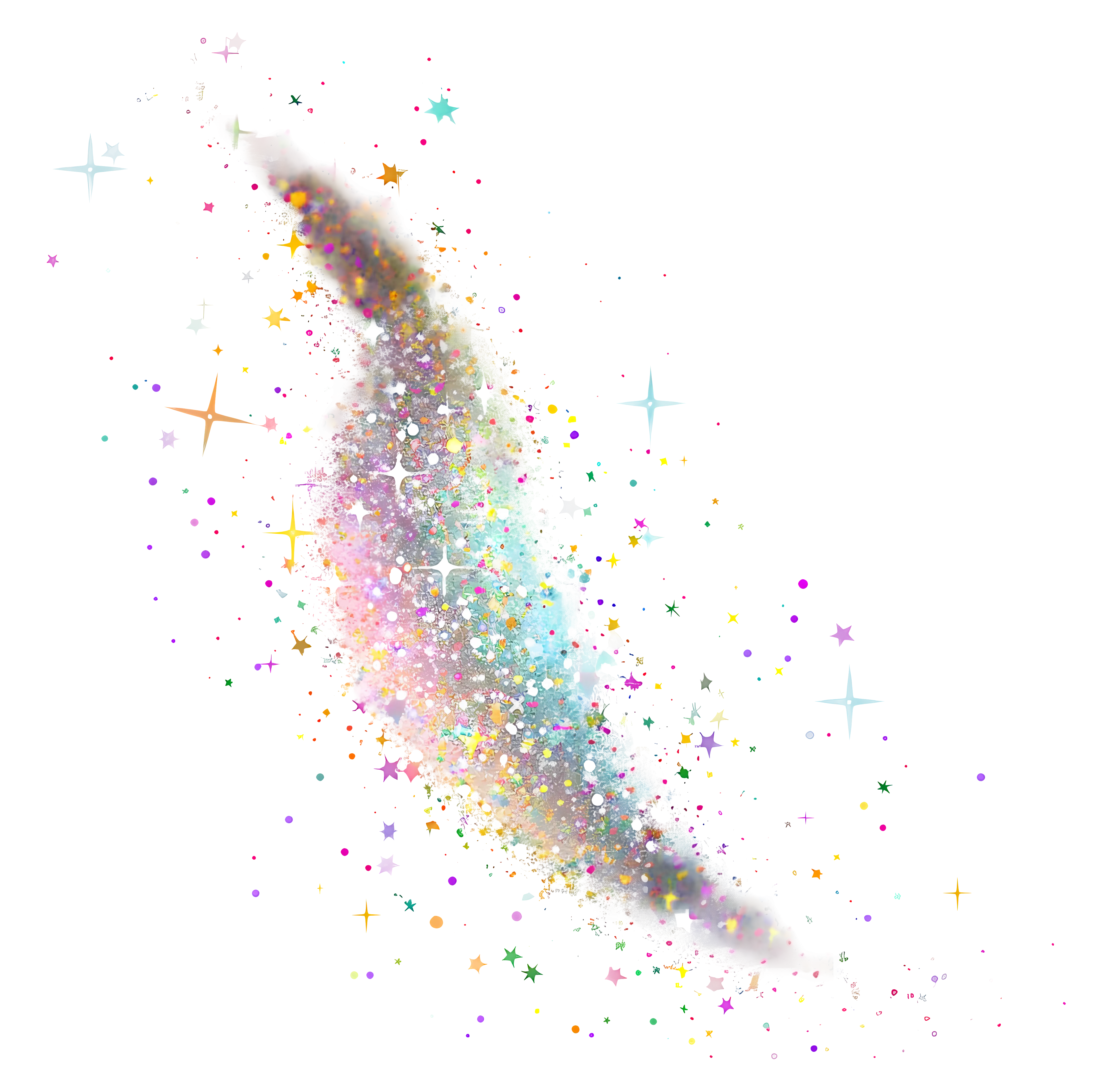 Magical Glitter Trail with Sparkling Effect