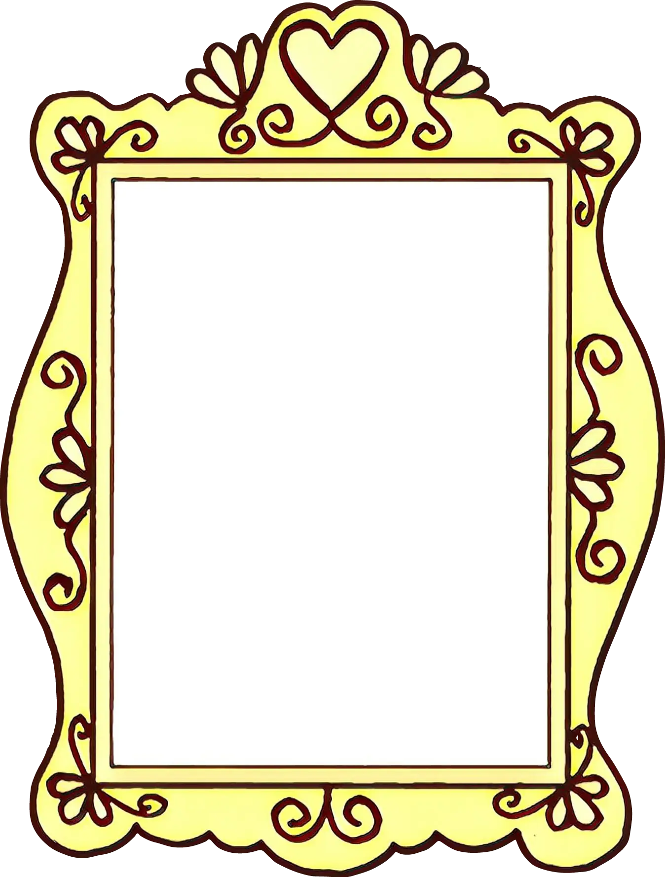 Retro Style Border Frame with Decorative Design