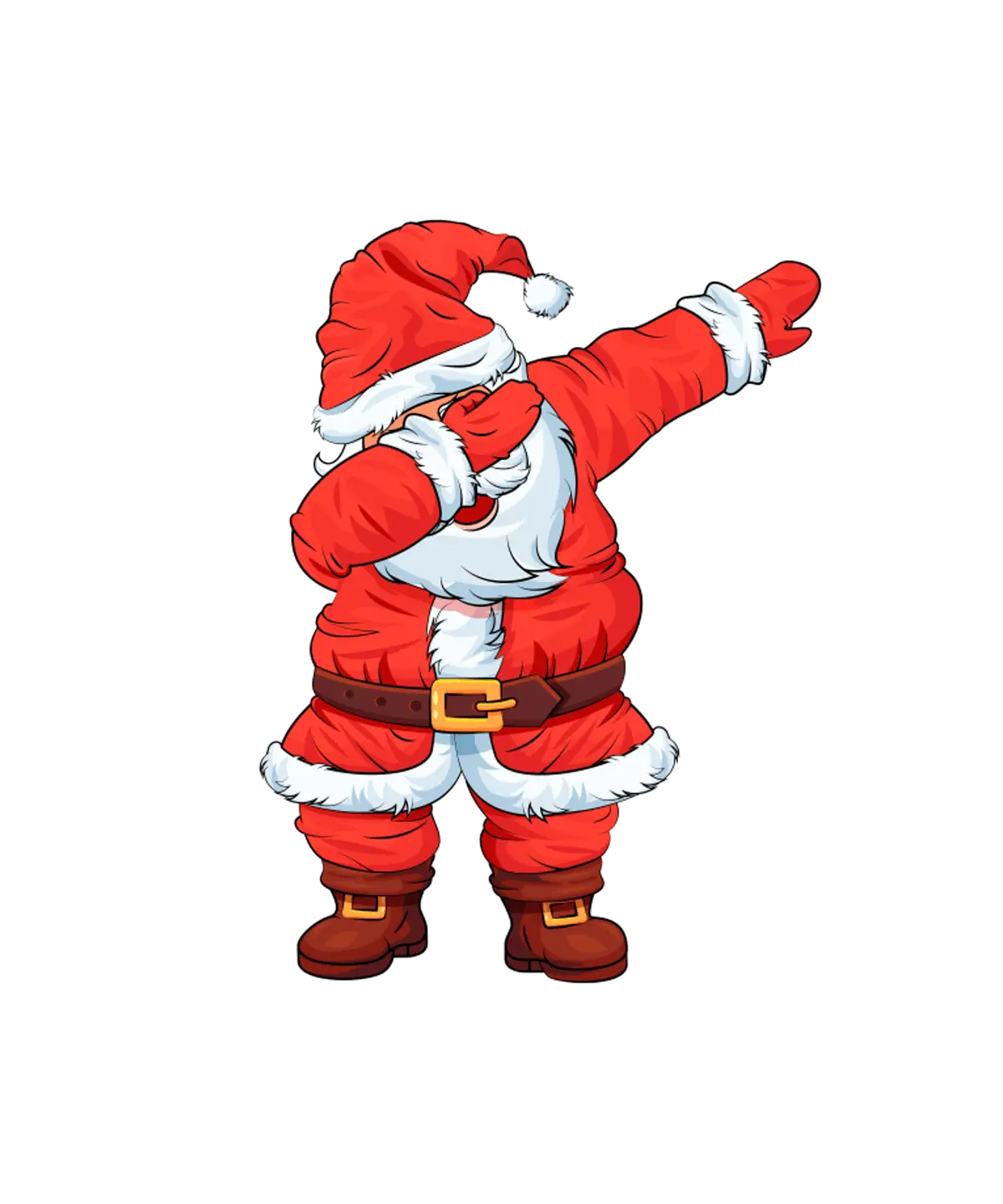 Funny Santa Claus Dabbing for Christmas