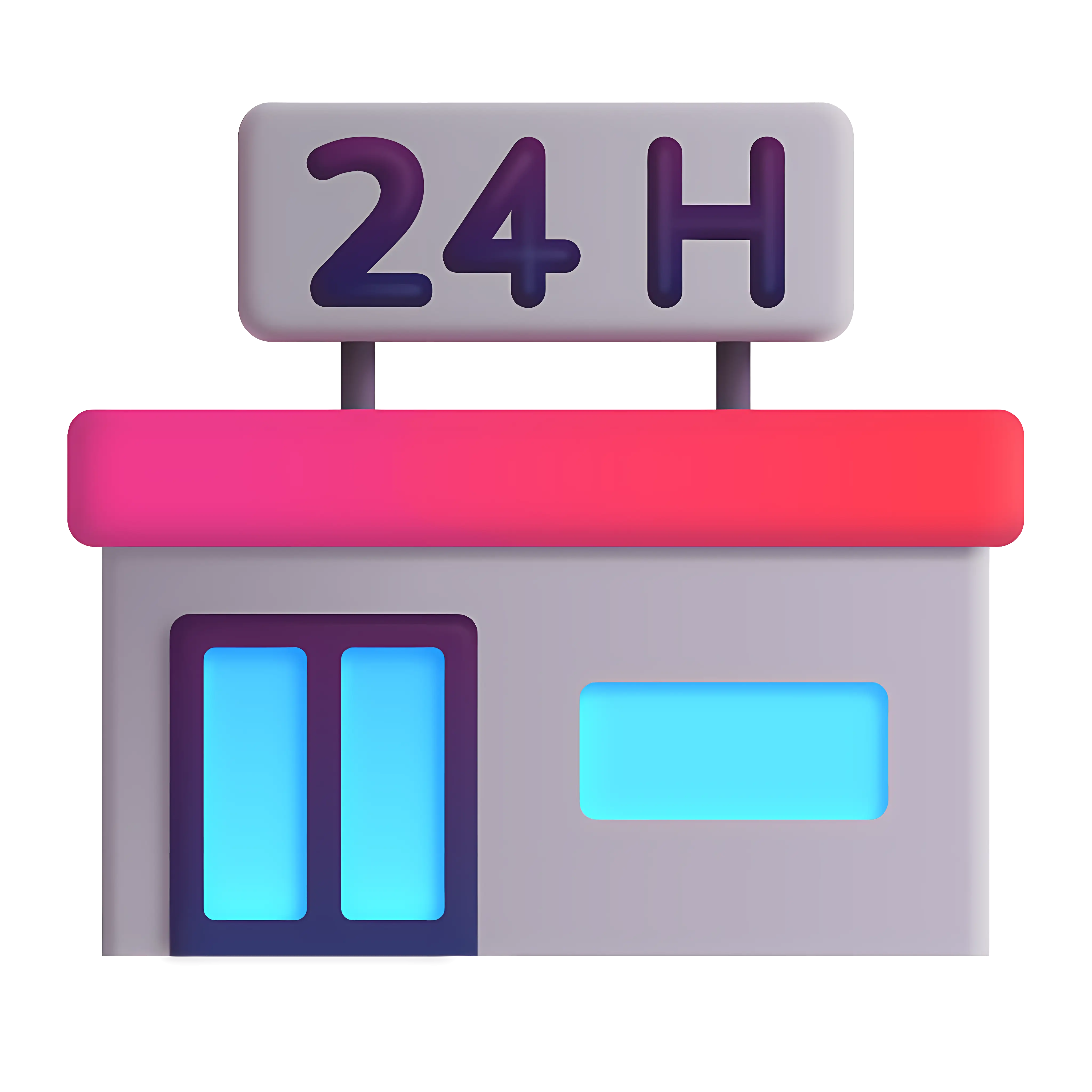 24 Hour Convenience Store Icon