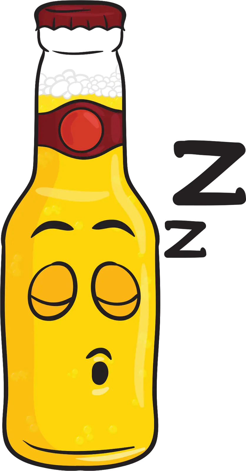 Sleeping Cartoon Bottle