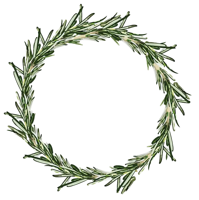 Green Leaf Wreath Decoration
