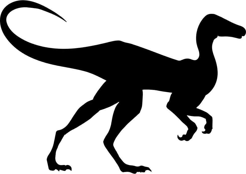 Velociraptor Silhouette Illustration