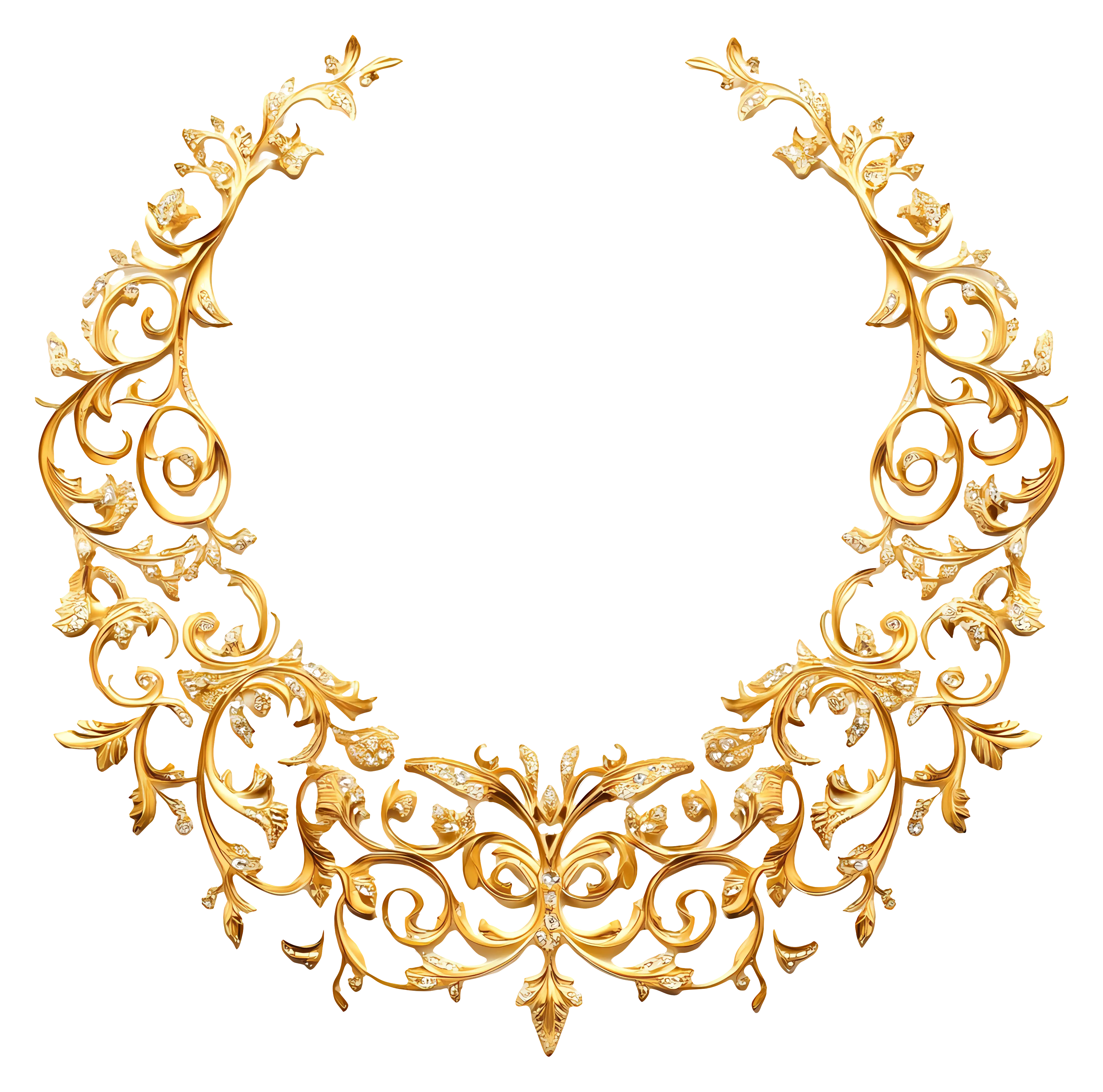 Golden Ornamental Frame