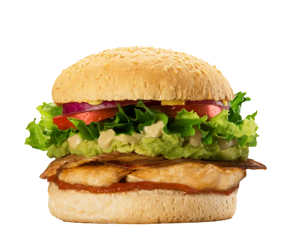 Delicious Chicken Burger with Vegetables