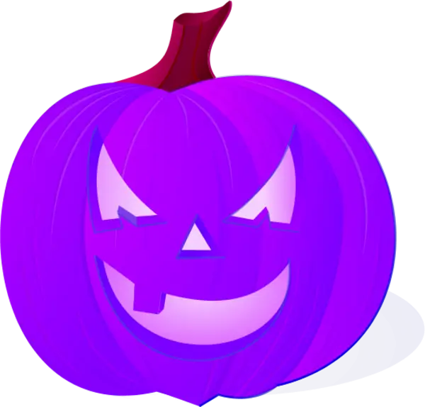 Purple Jack-o&#039;-Lantern Halloween Design