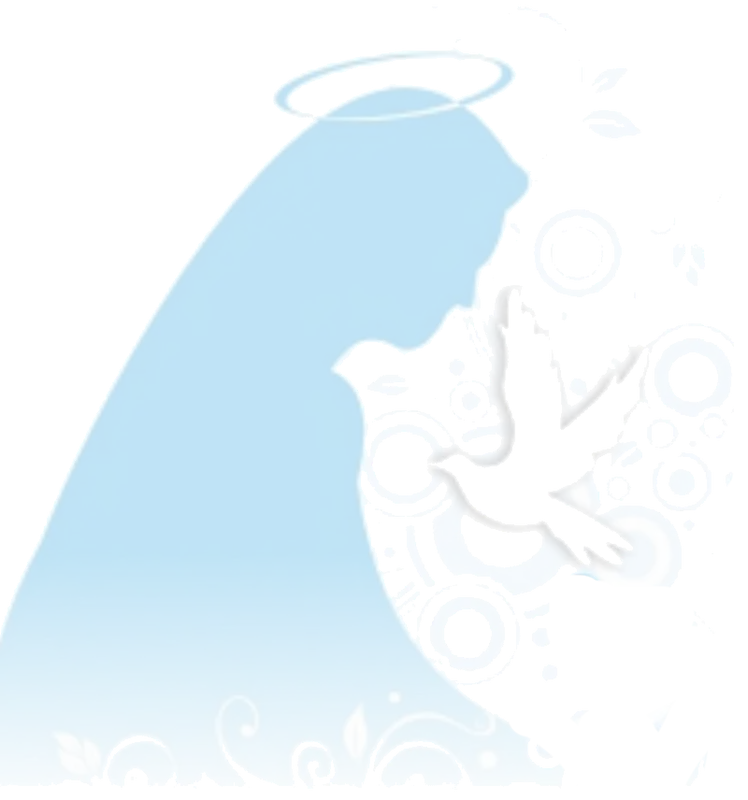 Angel Silhouette with Halo and Dove