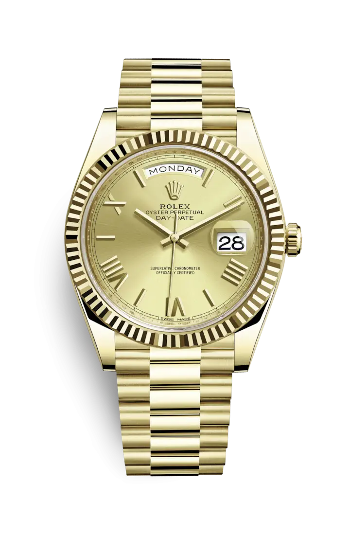 Luxury Gold Wristwatch with Date Display