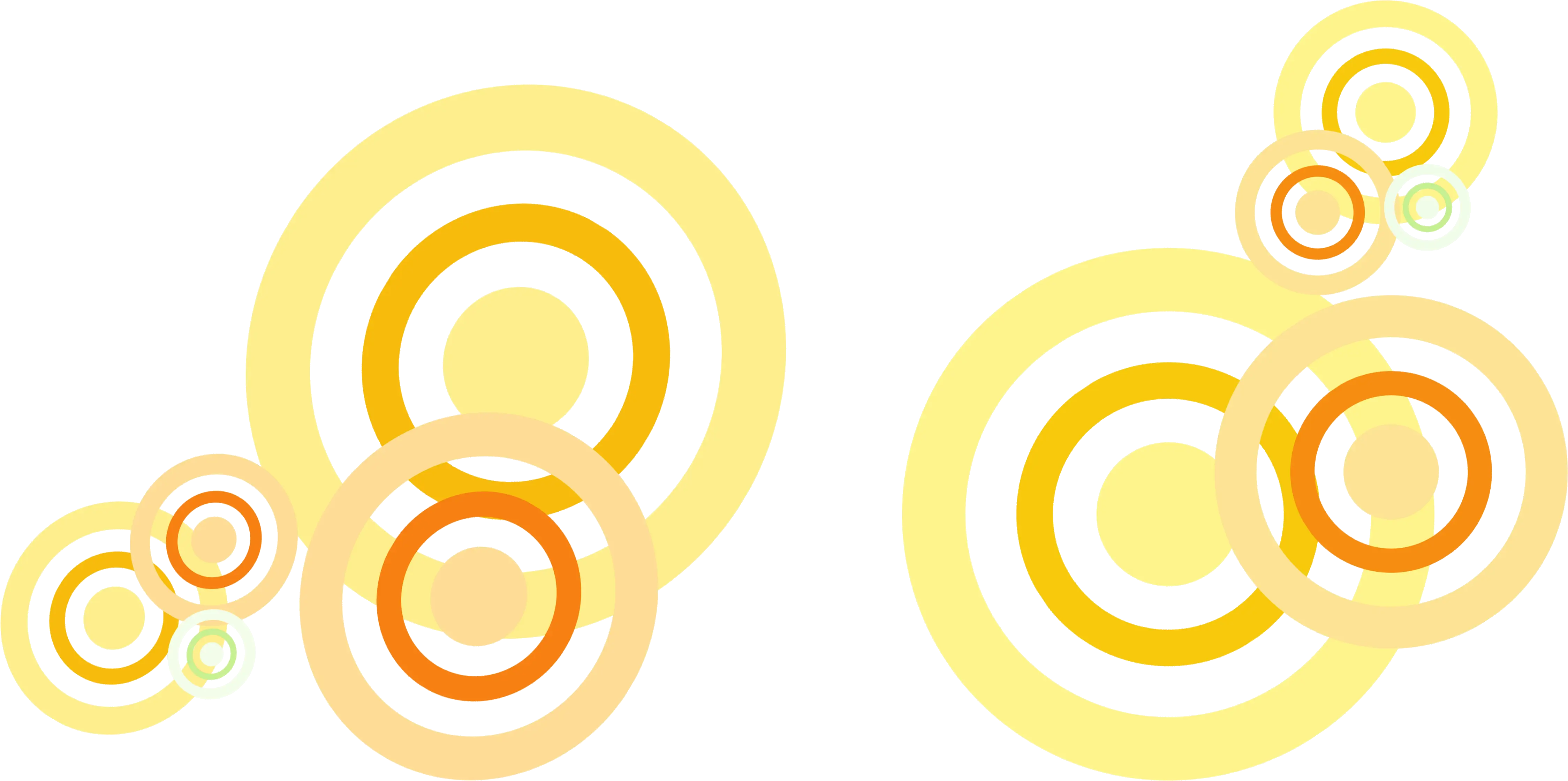 Yellow and Orange Circle Pattern