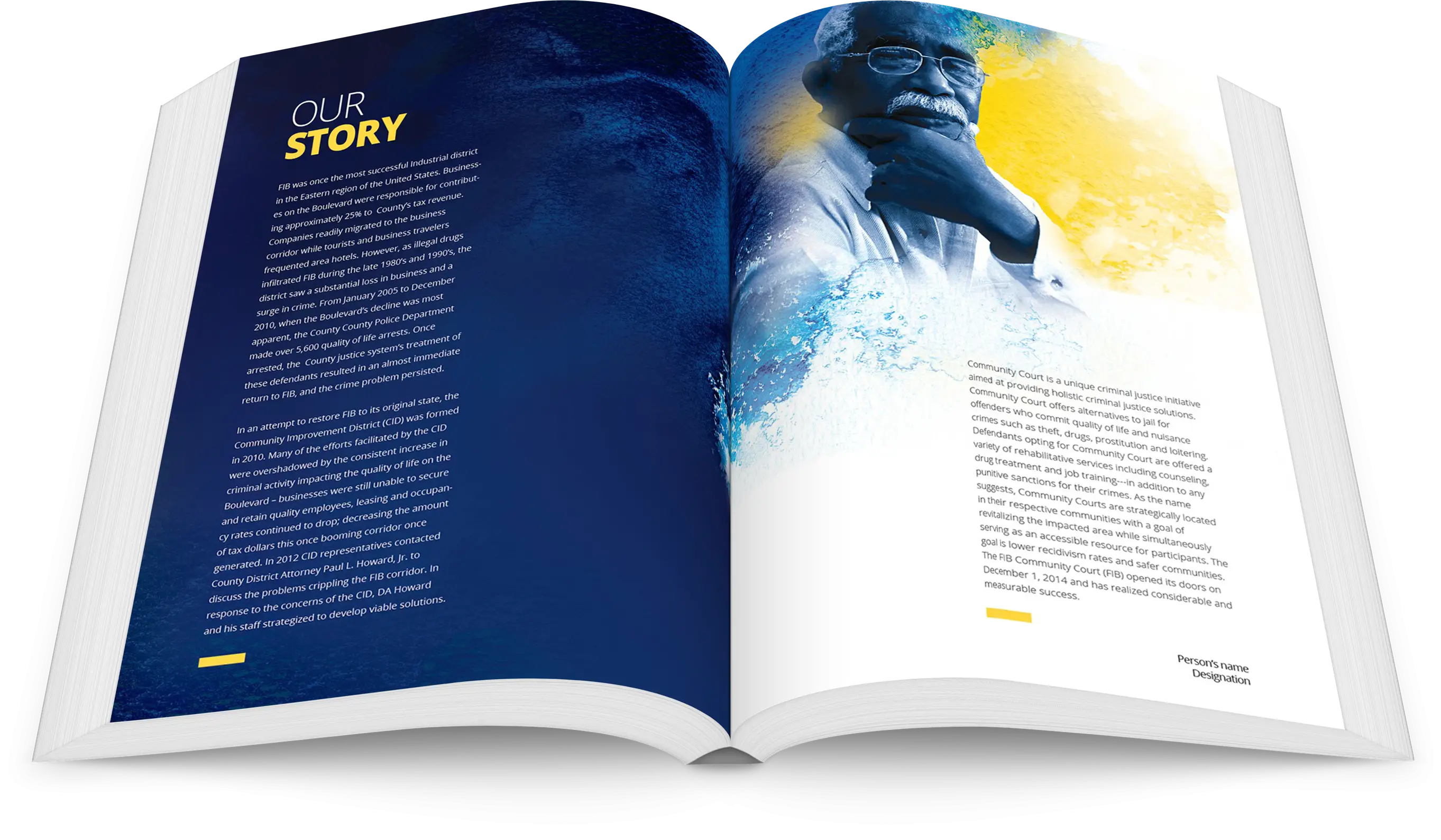 Open Book with Story