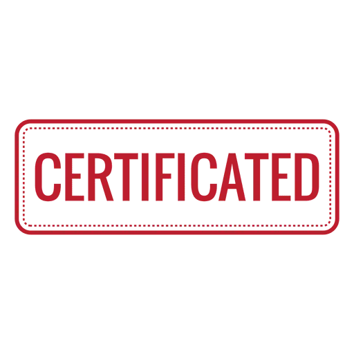 Official Certificate Stamp Illustration