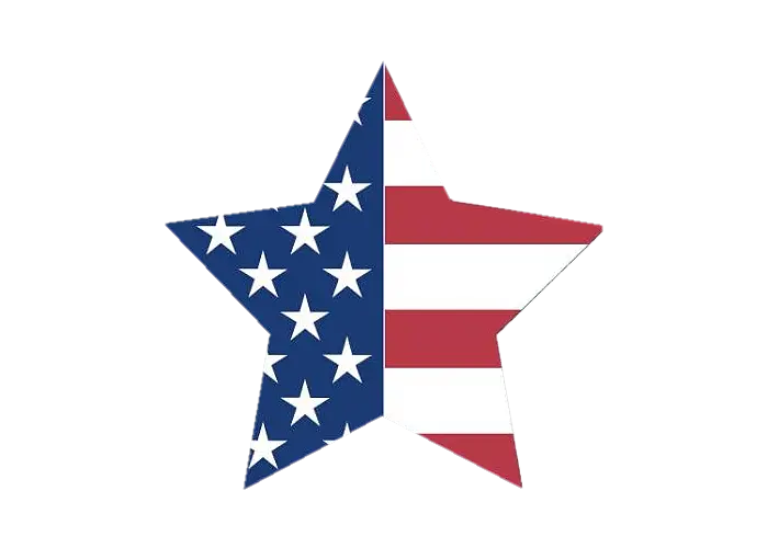 American Flag Star Design for Patriotism