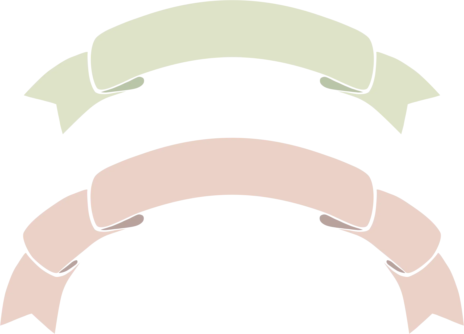 Curved Decorative Ribbons