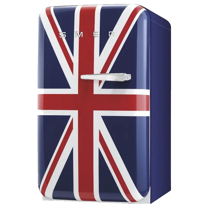 Refrigerator with Union Jack Flag Design