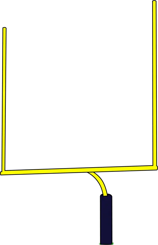 Yellow Football Goal Post