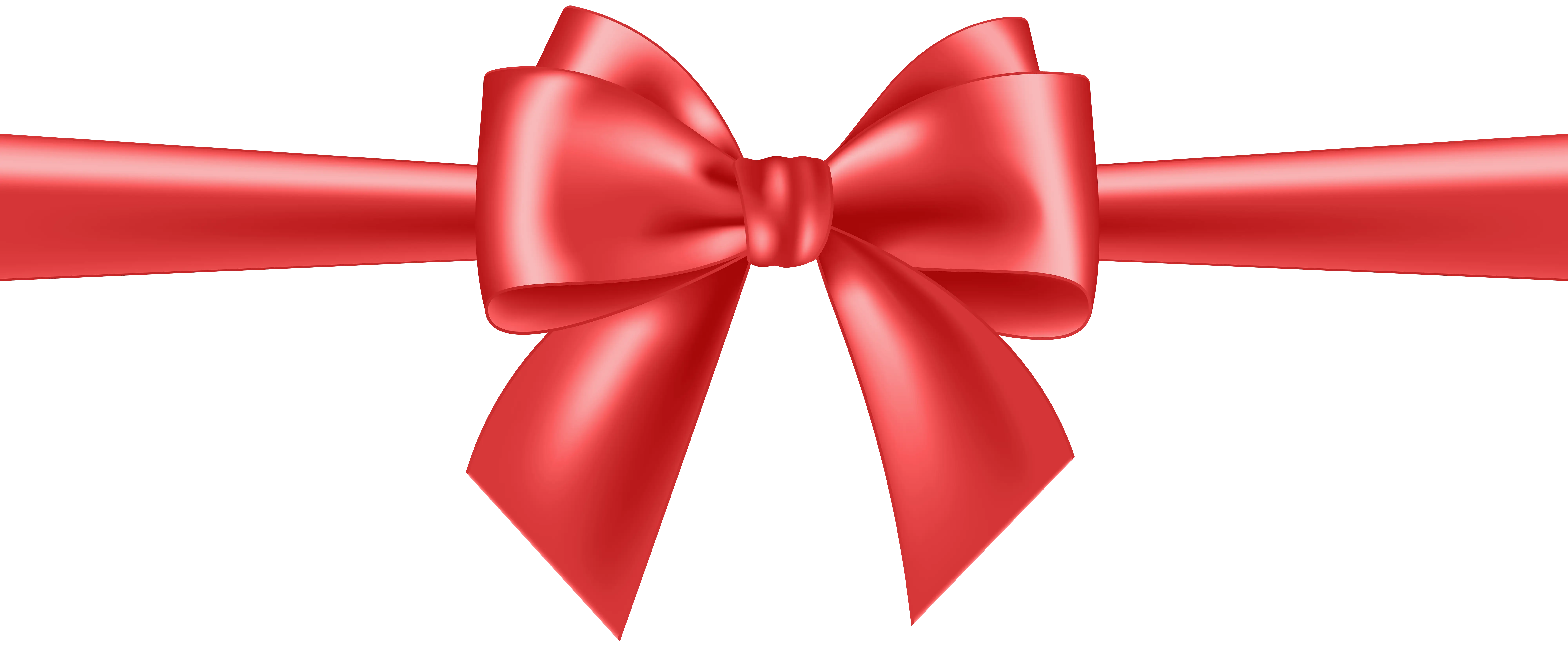 Red Ribbon Bow for Decoration
