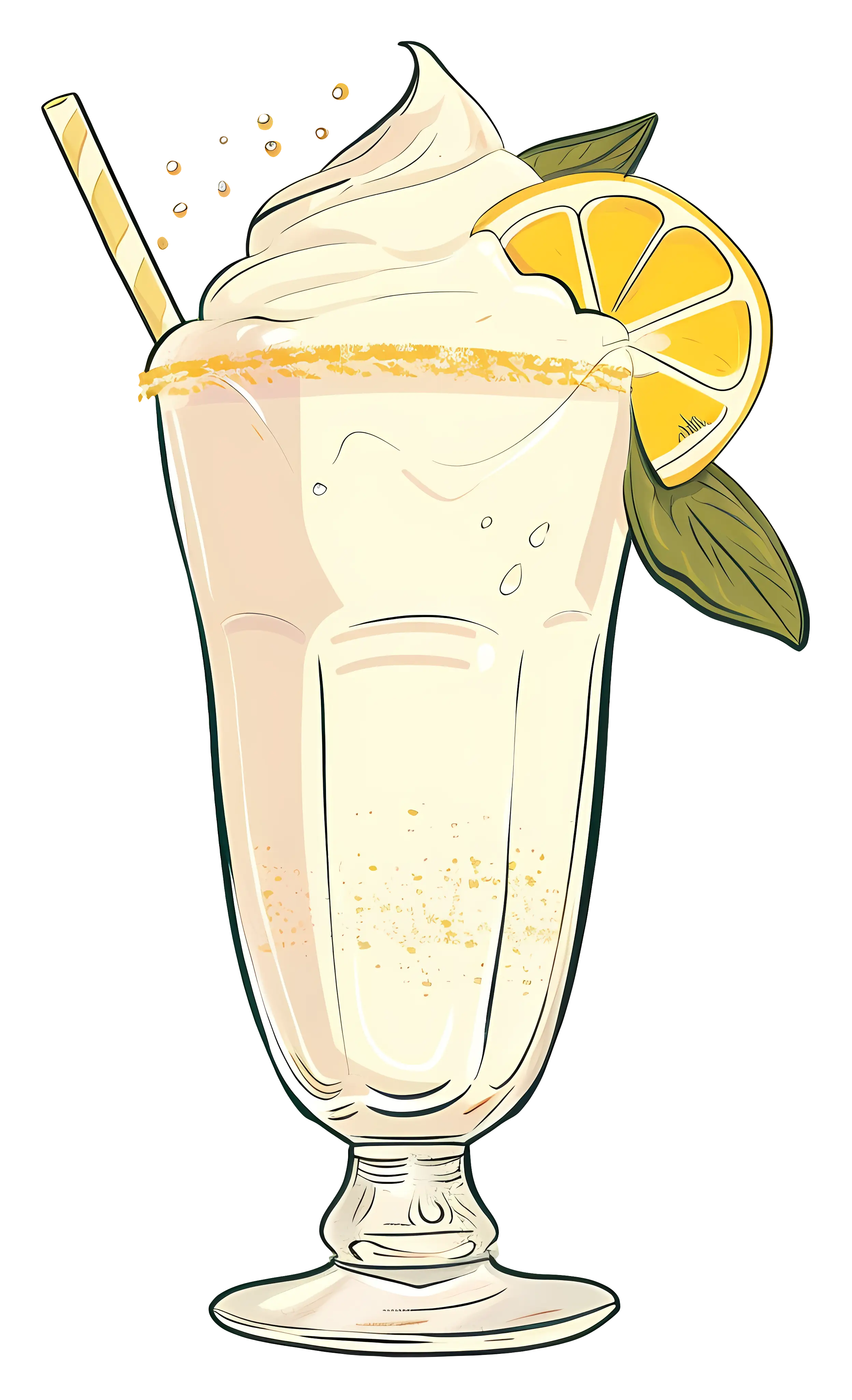 Creamy Lemon Milkshake