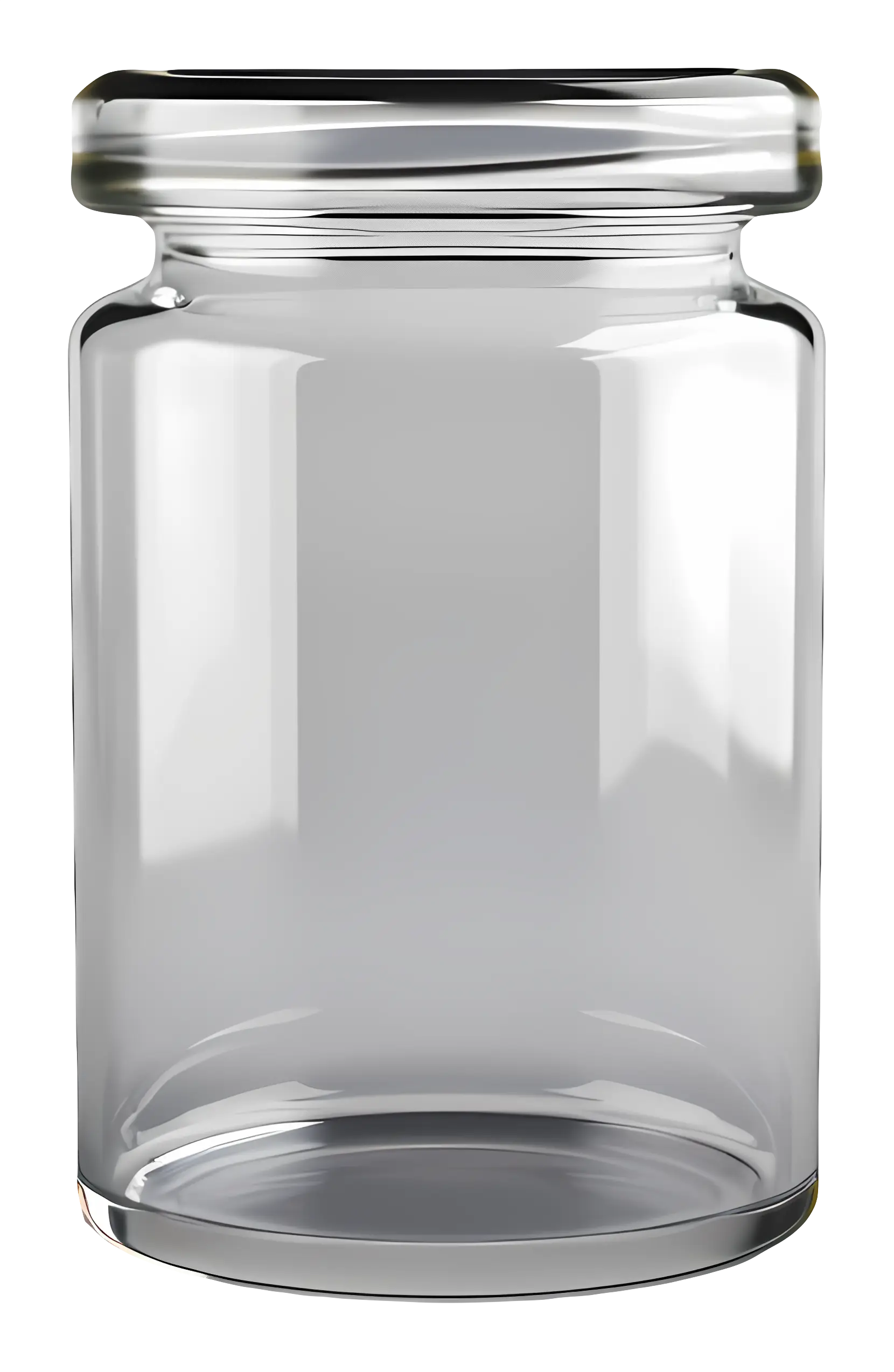 Transparent Glass Jar with Lid for Storage