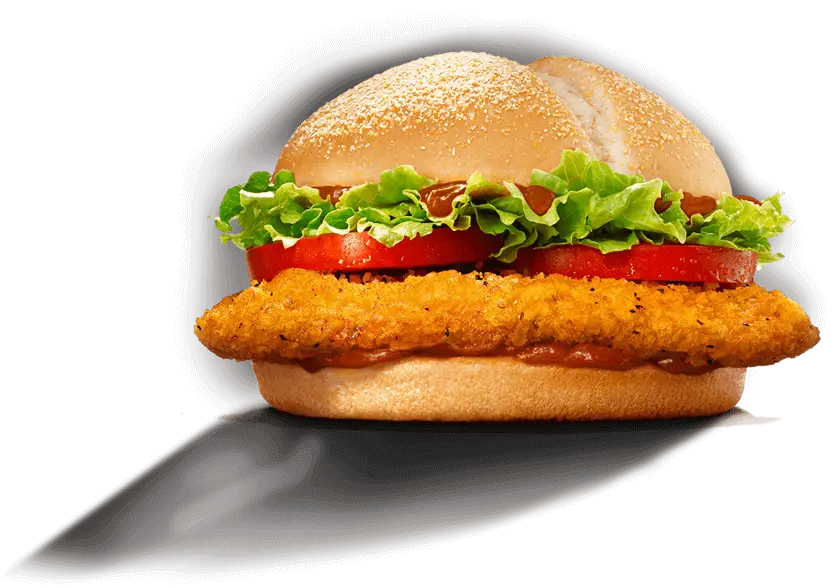 Crispy Chicken Sandwich with Lettuce and Tomato