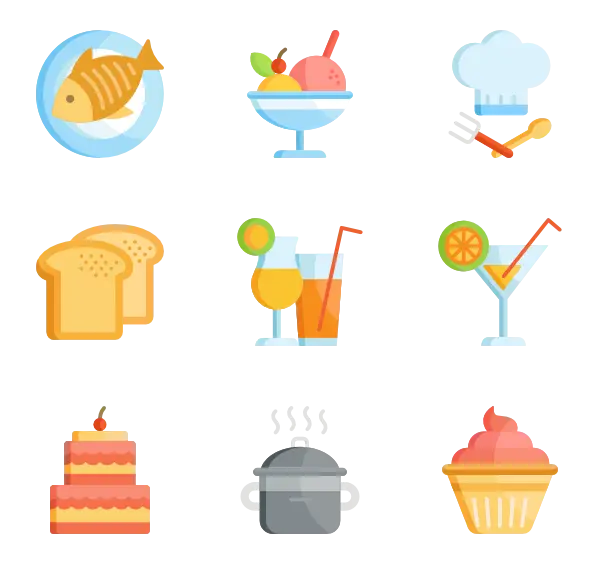 Assorted Food and Drink Icons