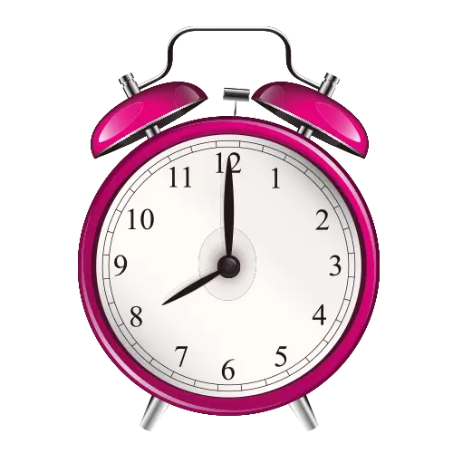 Retro Pink Alarm Clock