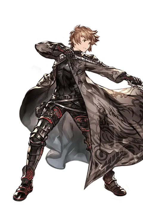 Anime Character with Sword and Cape