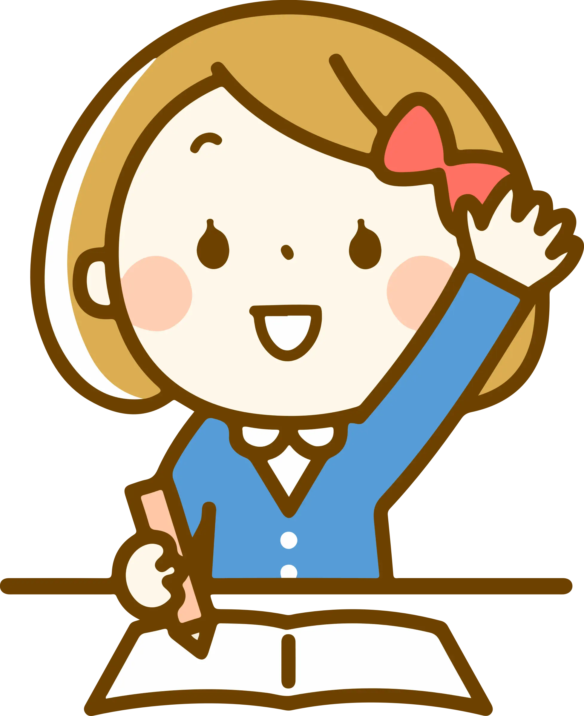 Cute Cartoon Girl Drawing