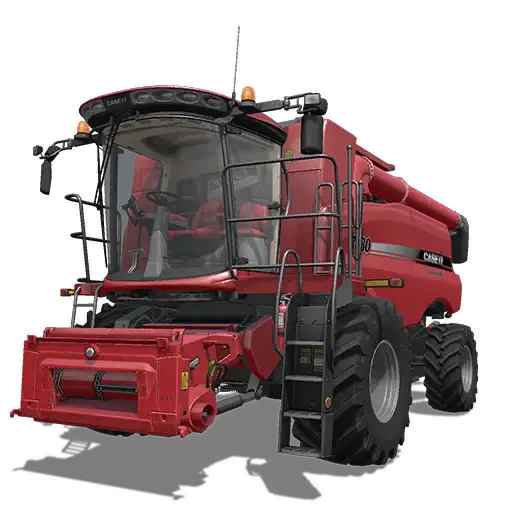 Red Agricultural Harvester for Farming Use