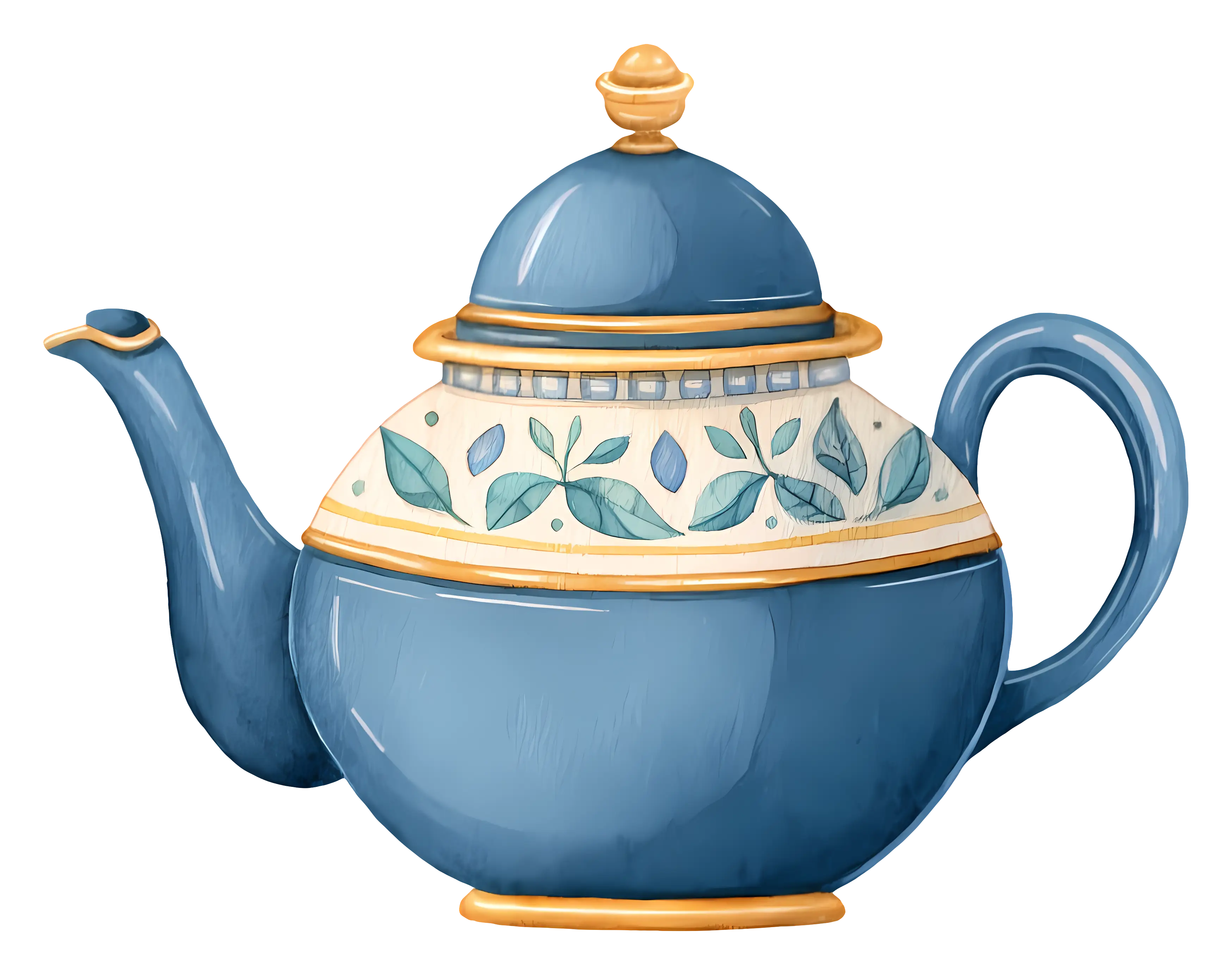 Blue Decorative Teapot