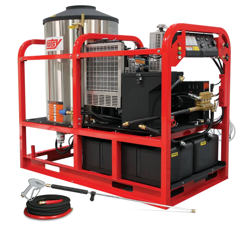 Red Industrial Pressure Washer