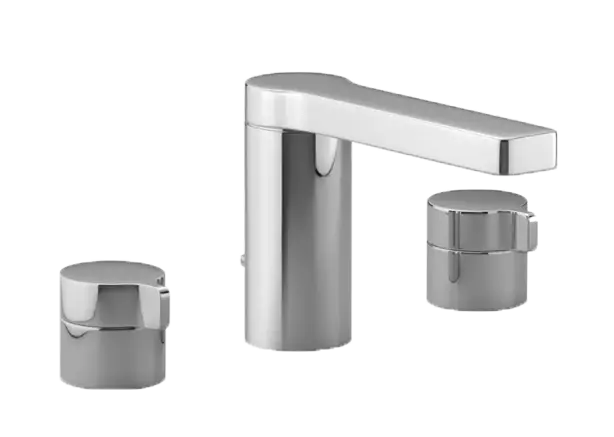 Modern Chrome Faucet with Adjustable Knobs