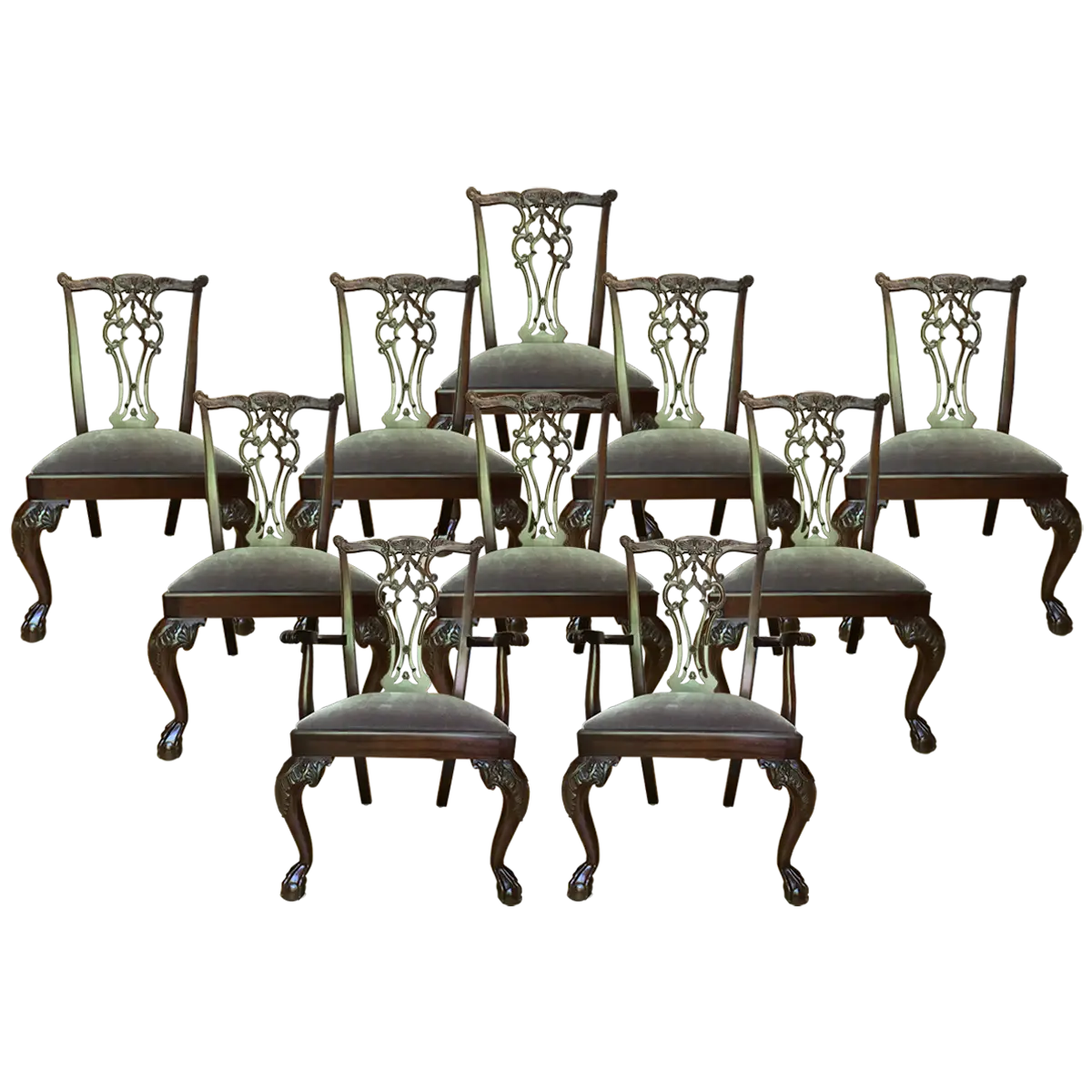 Classic Wooden Dining Chairs Set