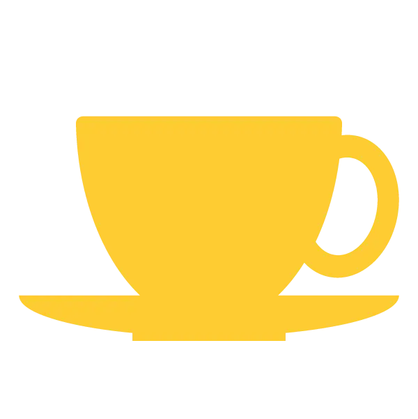 Yellow Cup with Saucer