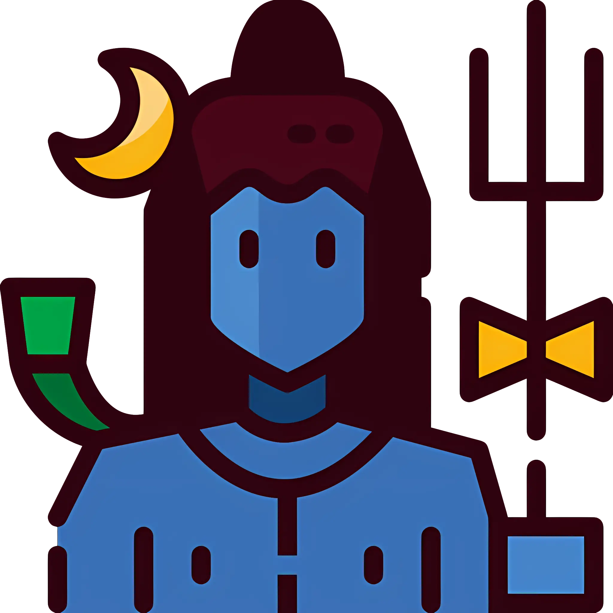 Blue Shiva Icon