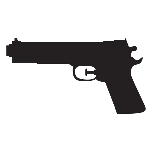 Black Gun Silhouette Icon