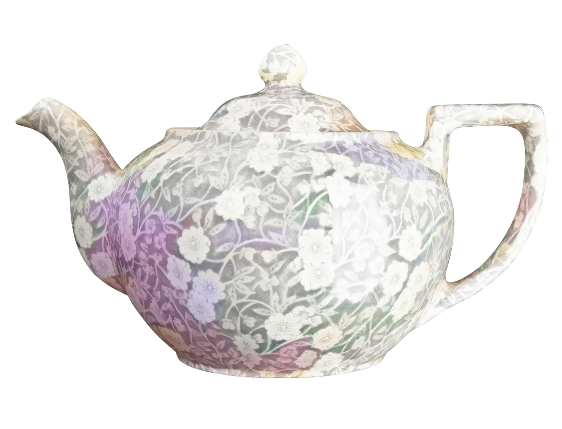 Vintage Floral Pattern Teapot