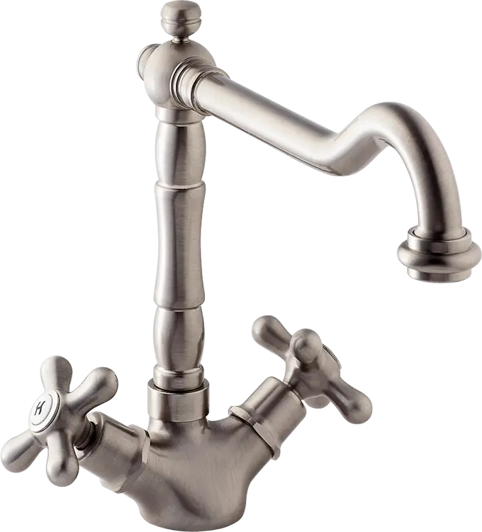 Vintage Metal Faucet with Double Handles