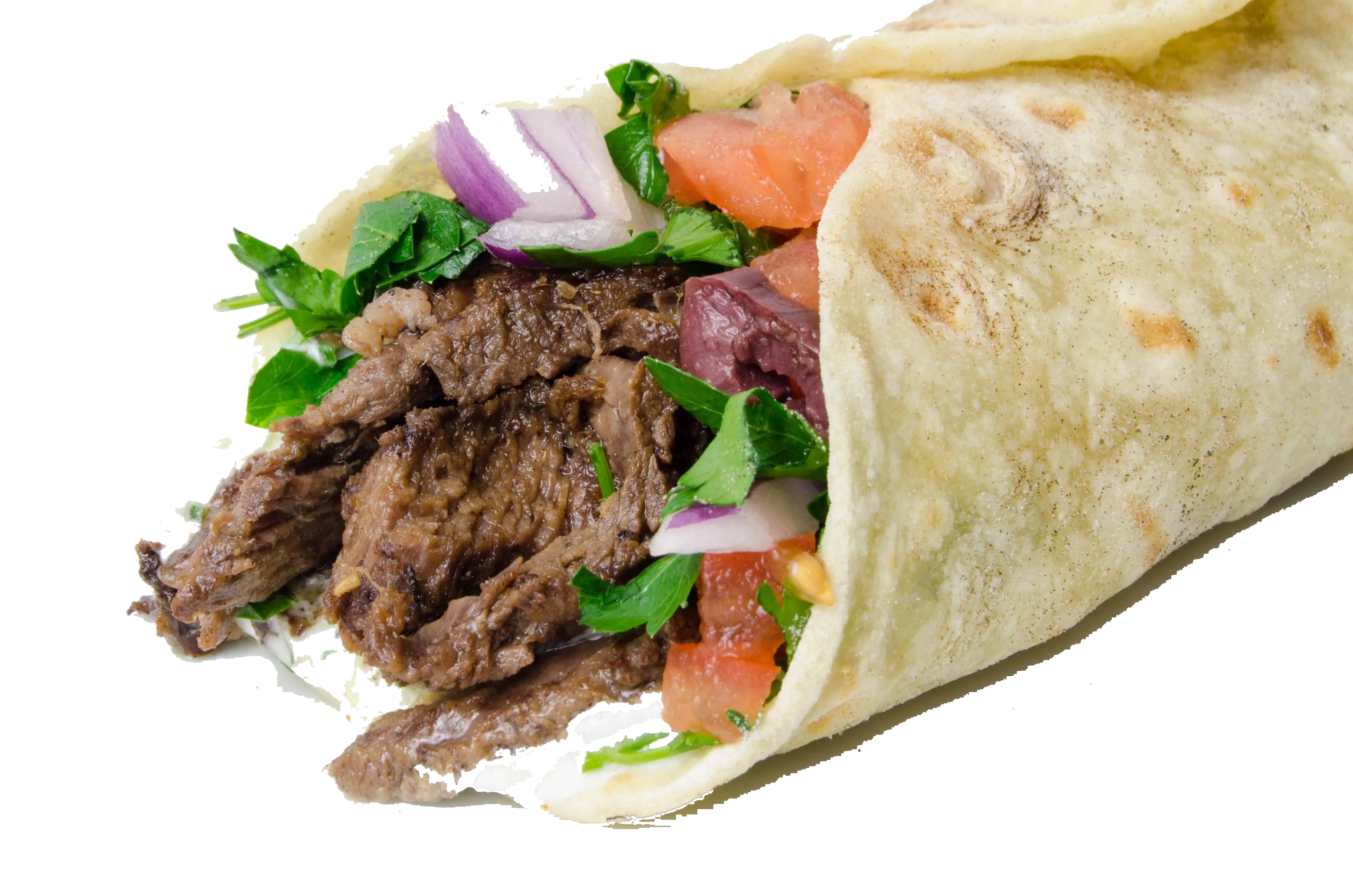 Delicious Beef Wrap with Fresh Vegetables