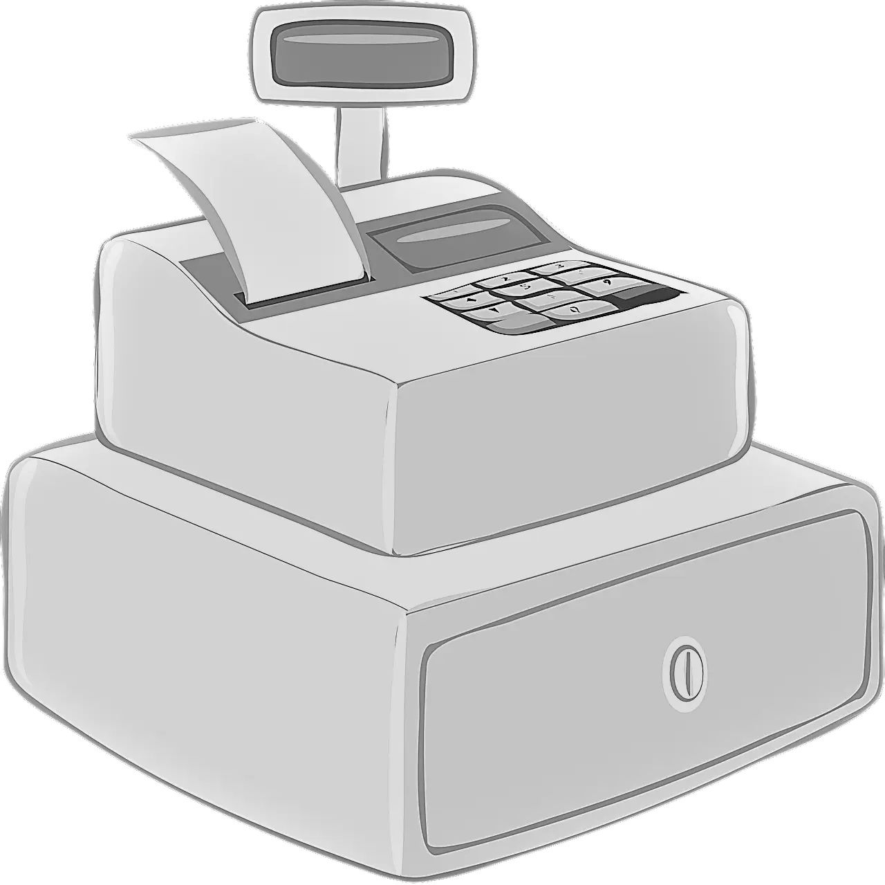 Illustration of Cash Register Machine