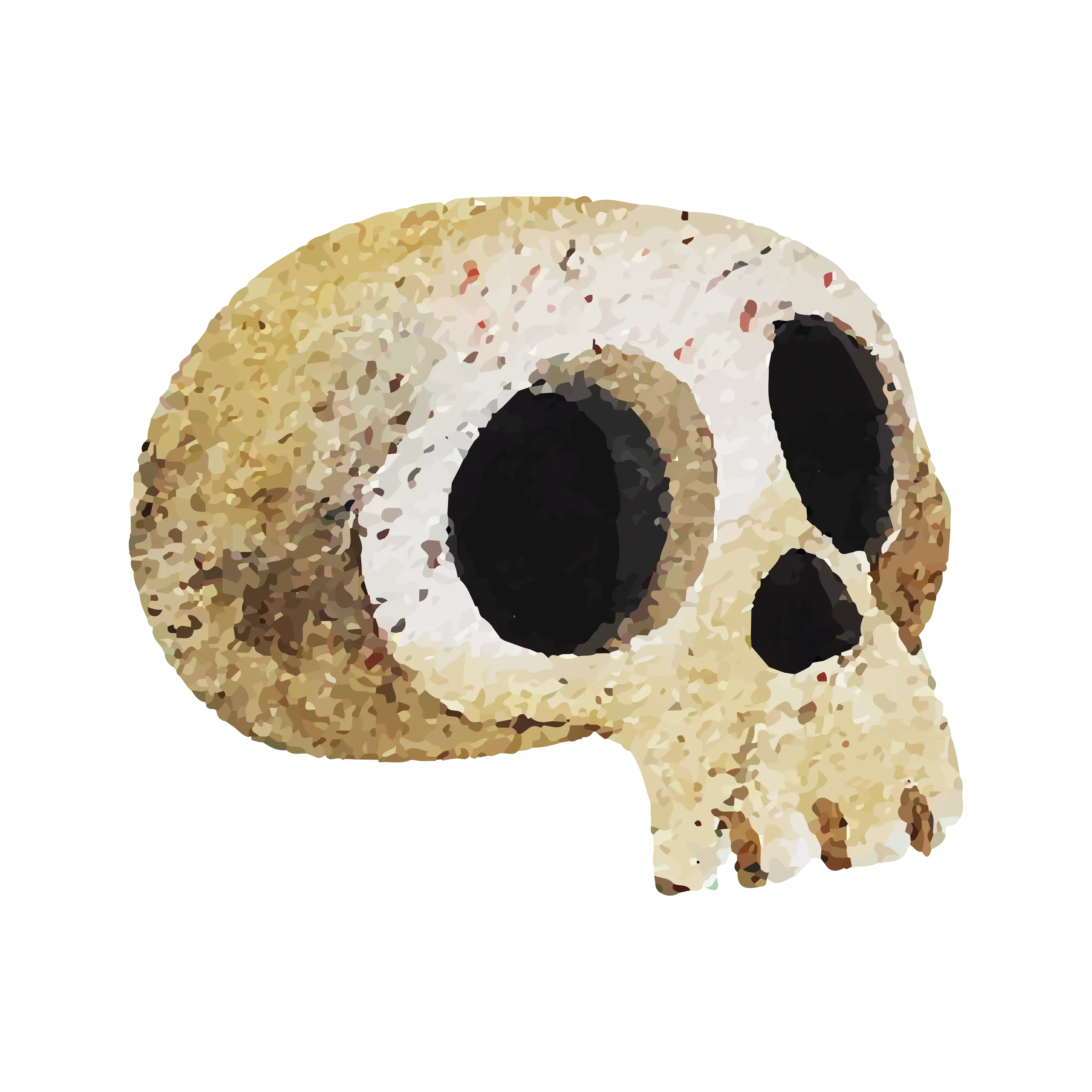 Creepy Skull Illustration