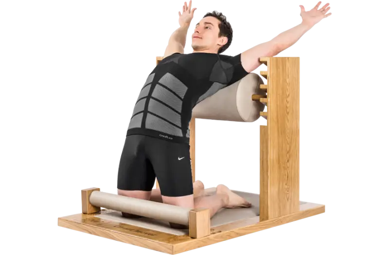 Man Using Exercise Equipment