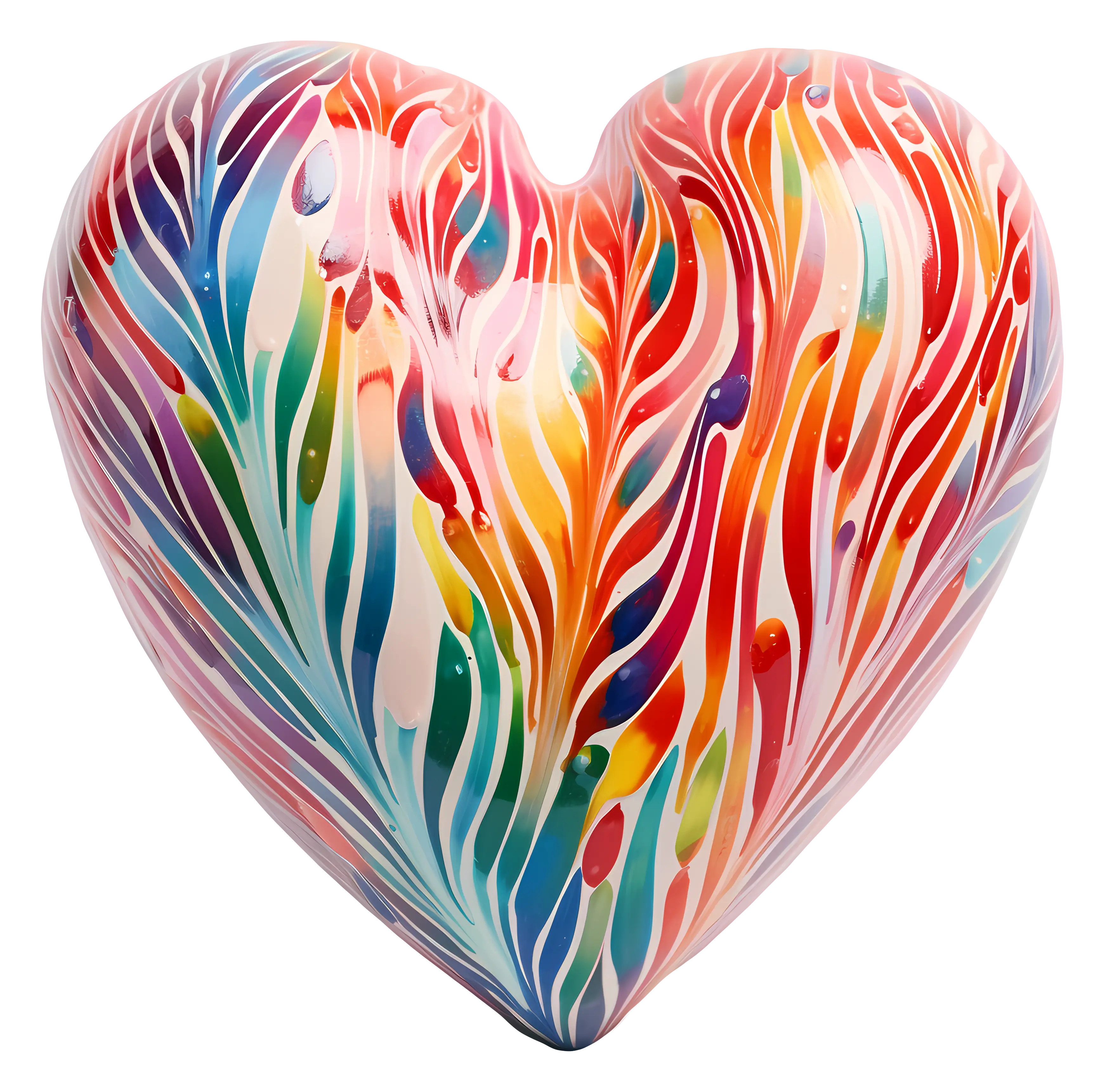 Colorful Rainbow Heart