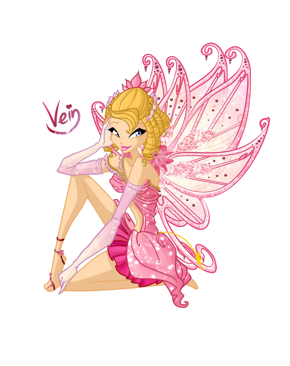 Pink Fairy Illustration